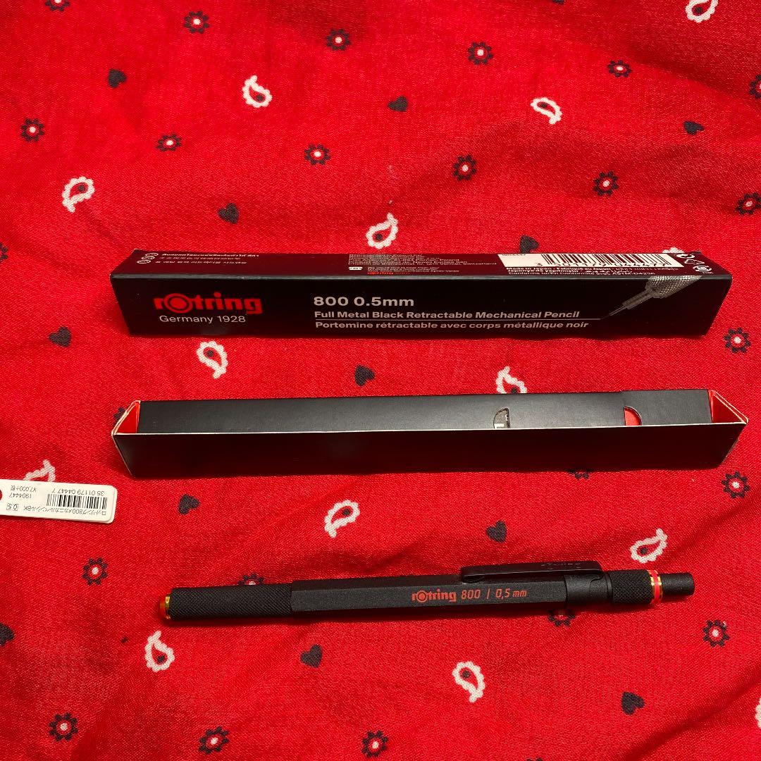 rotring800  0.5㎜　FULL L BLACK Rotring 800+ Drafting Pencil + Stylus Hybrid - 0.5 mm - Black Body
