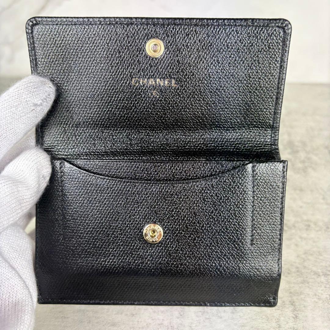 CHANEL シャネル　キャビアスキン　ケース　カードケース　財布　定期