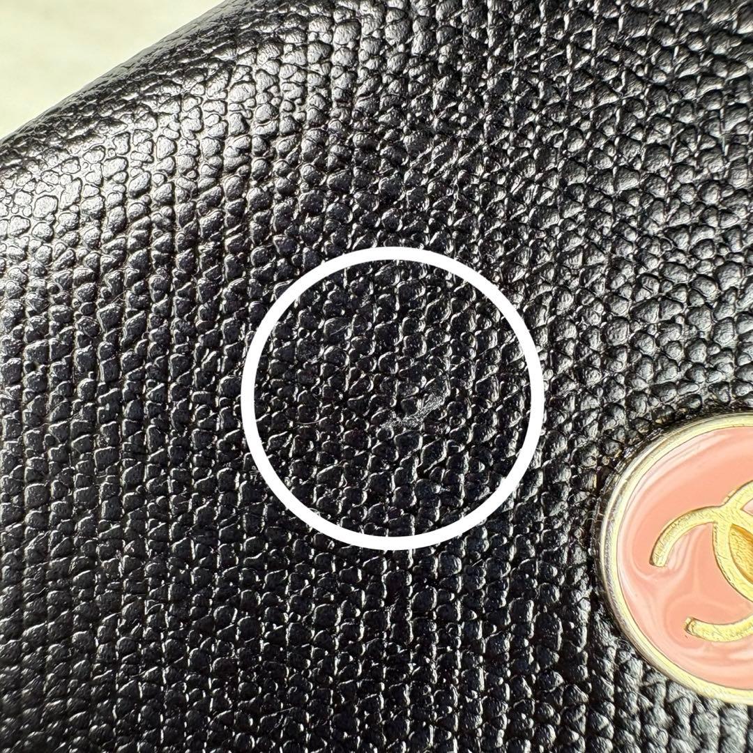 CHANEL シャネル　キャビアスキン　ケース　カードケース　財布　定期