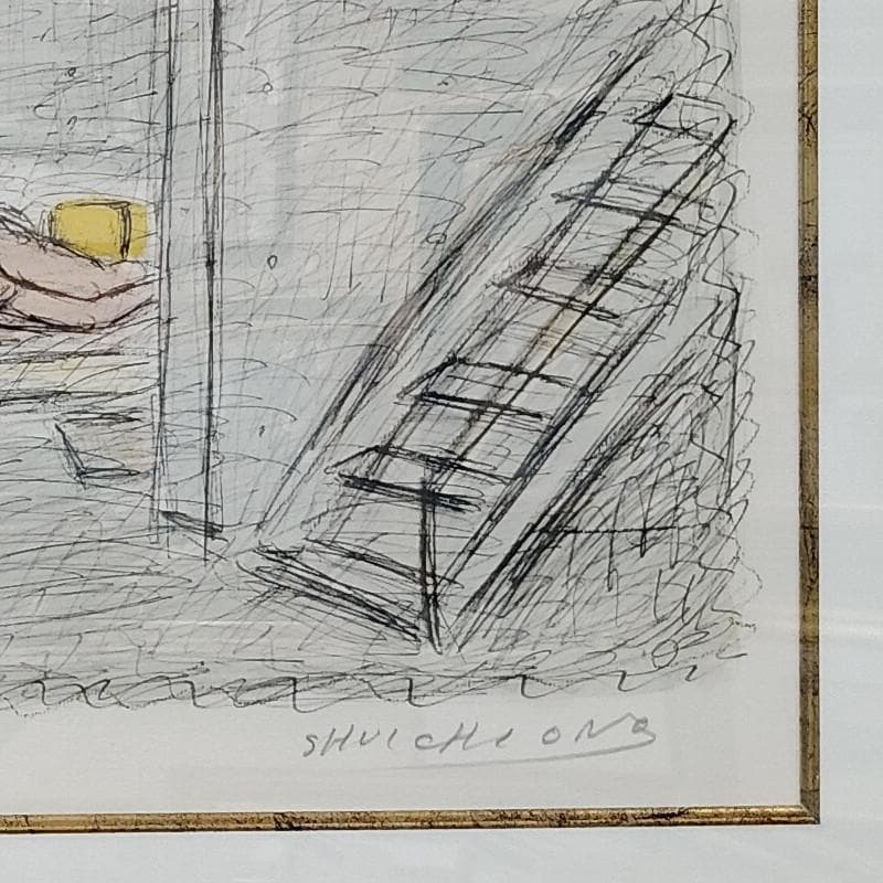 ☆小野州一☆「白いアトリエ」リトグラフ 52/100 未使用！ - メルカリ