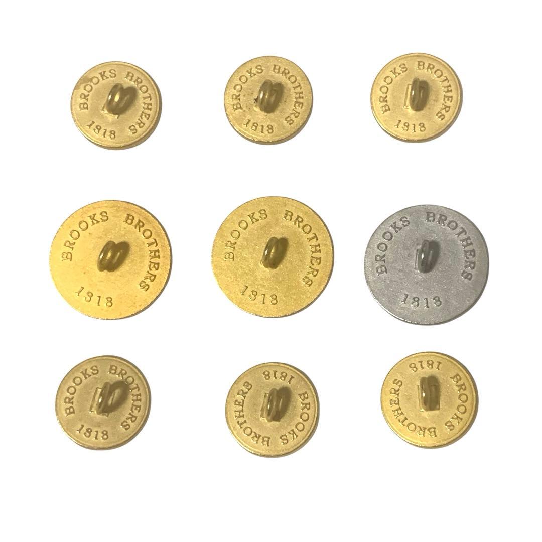 新品未使用★BrooksBrothers七宝焼ゴールデンフリースボタン9個セット