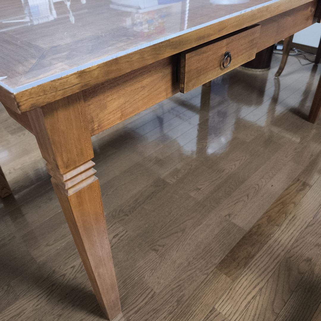 【3/2までの出品】カリッジマーケット☆チーク・ダイニングテーブル《ダヴィンド》