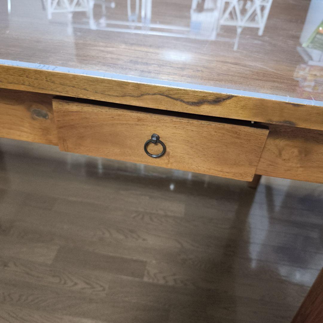 【3/2までの出品】カリッジマーケット☆チーク・ダイニングテーブル《ダヴィンド》