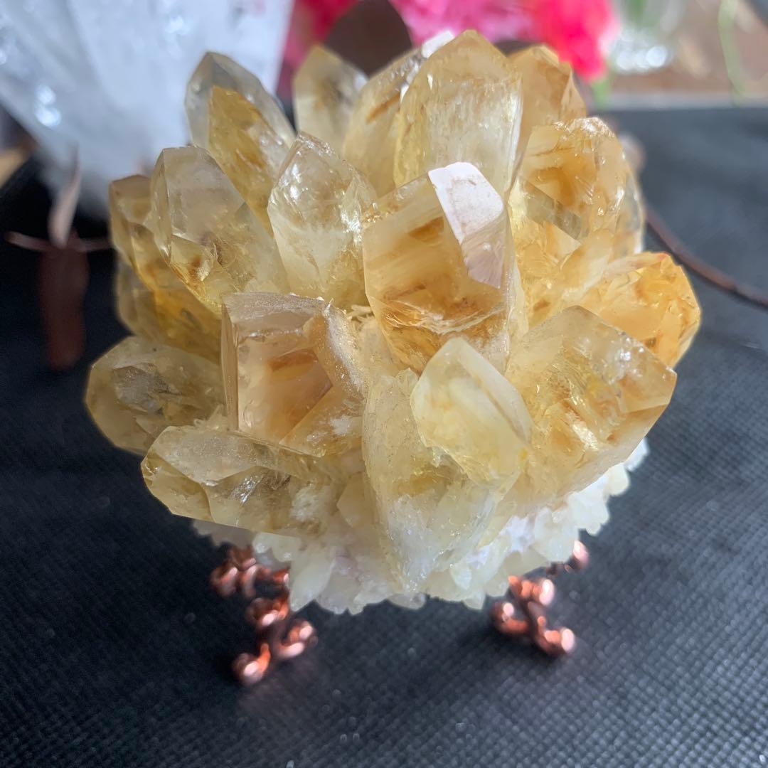 黄水晶クラスター♪値下げ済