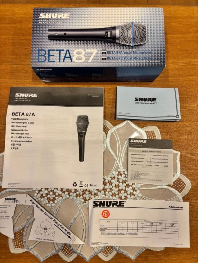 SHURE BETA87A ボーカルマイク