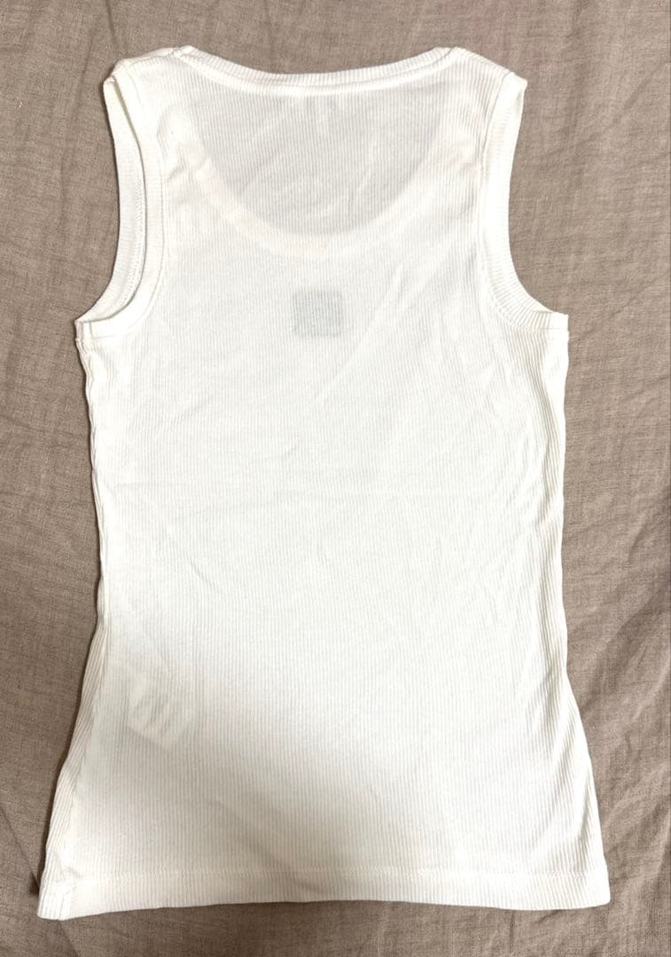 【ロエベ】アナグラム　フロントロゴ　 タンクトップ　ノースリーブ XSサイズ　白