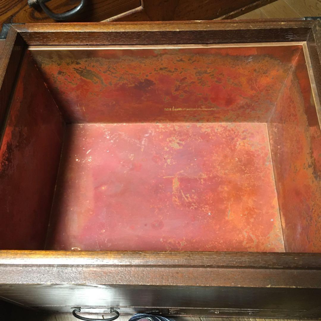 木製長火鉢 角火鉢 古道具 アンティーク 囲炉裏 お値下げしました