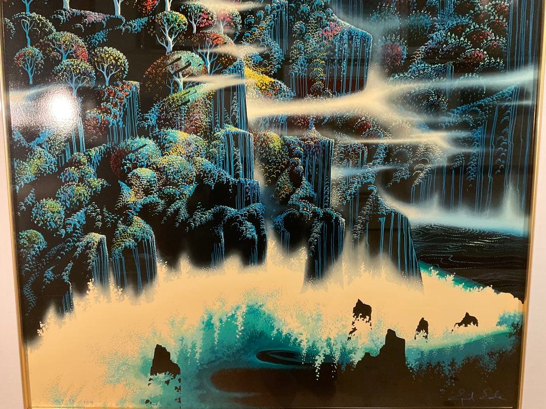 アイベンロール「オーシャンクリフⅡ」シルクスクリーン 直筆サイン