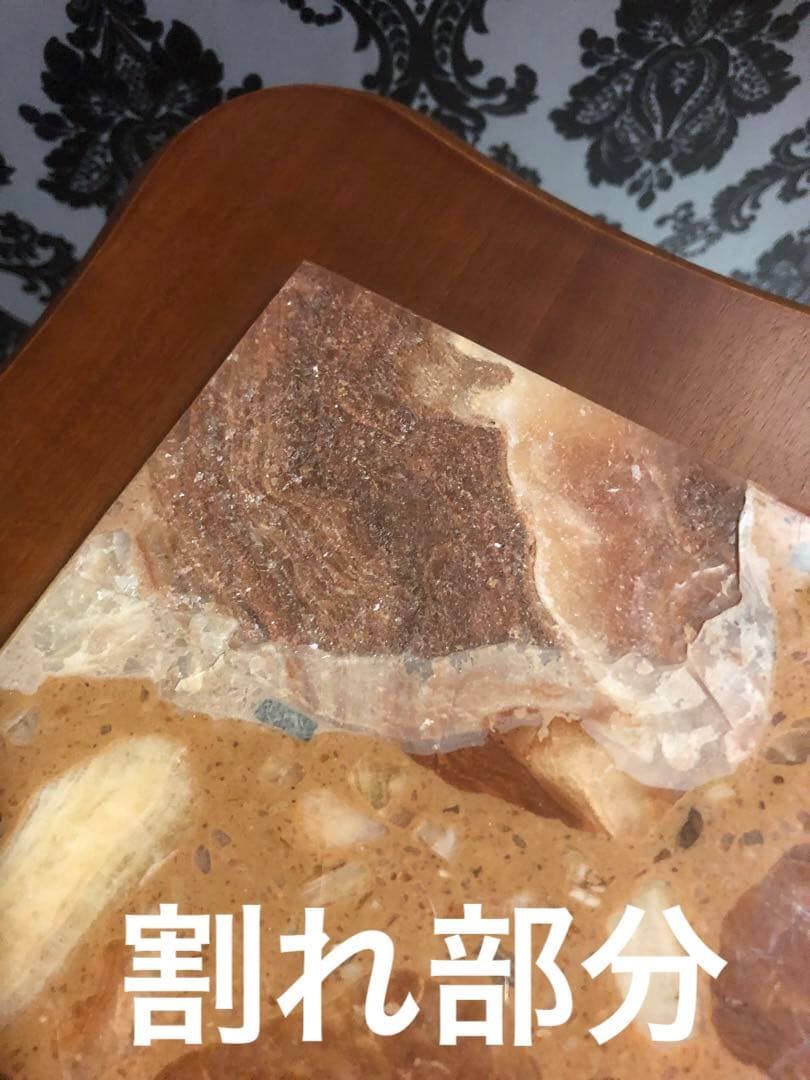 高級♦️猫脚 彫刻 アンティーク♦️イタリア 大理石 サイド テーブル