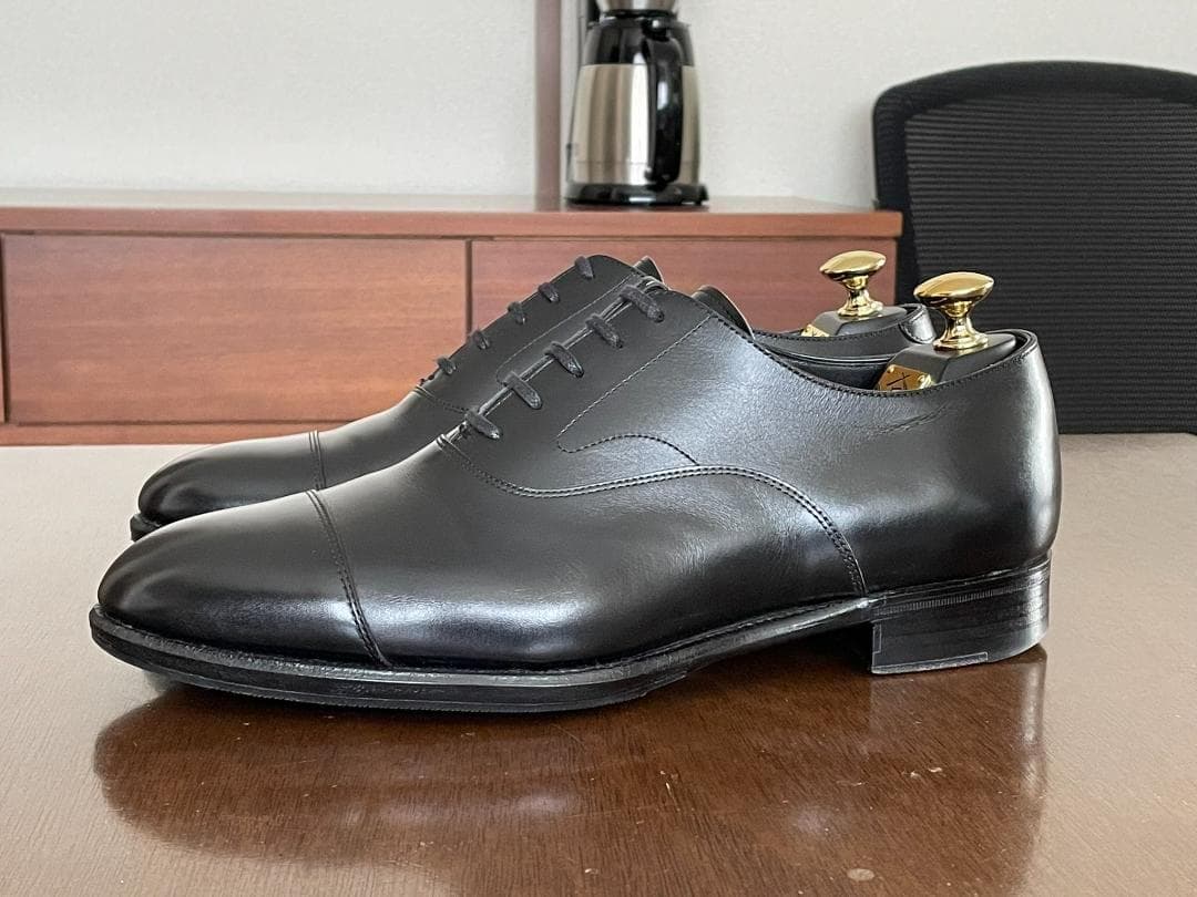 三陽山長 友二郎 ストレートチップ 7 25cm 日本製 新品純正ツリー付