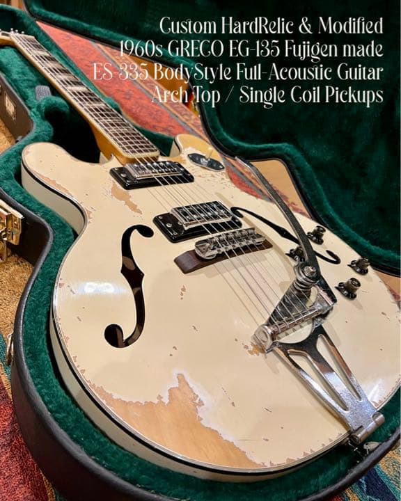 Greco EG-135 ブラック フルアコ 1960年代 Greco EG-135 ブラック