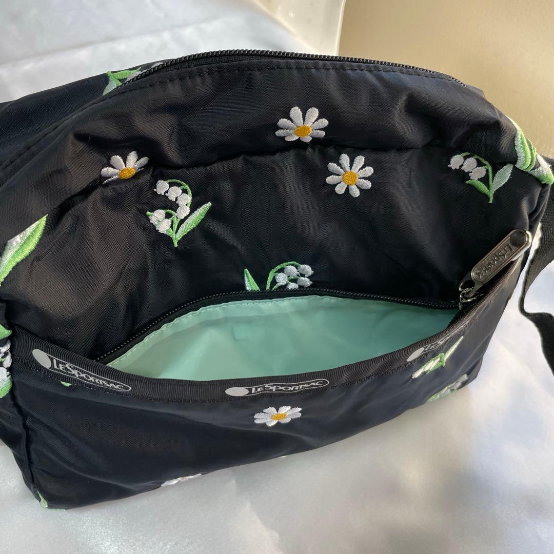 新品⭐️完売レスポートサック×チェスティ　スズラン刺繍　ショルダーバッグ　斜めがけ