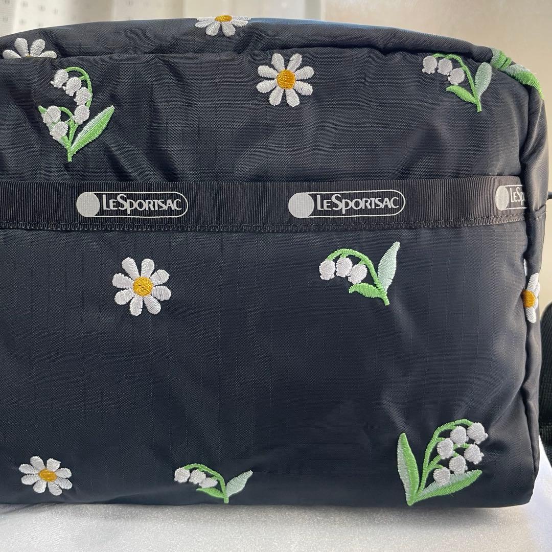 新品⭐️完売レスポートサック×チェスティ　スズラン刺繍　ショルダーバッグ　斜めがけ