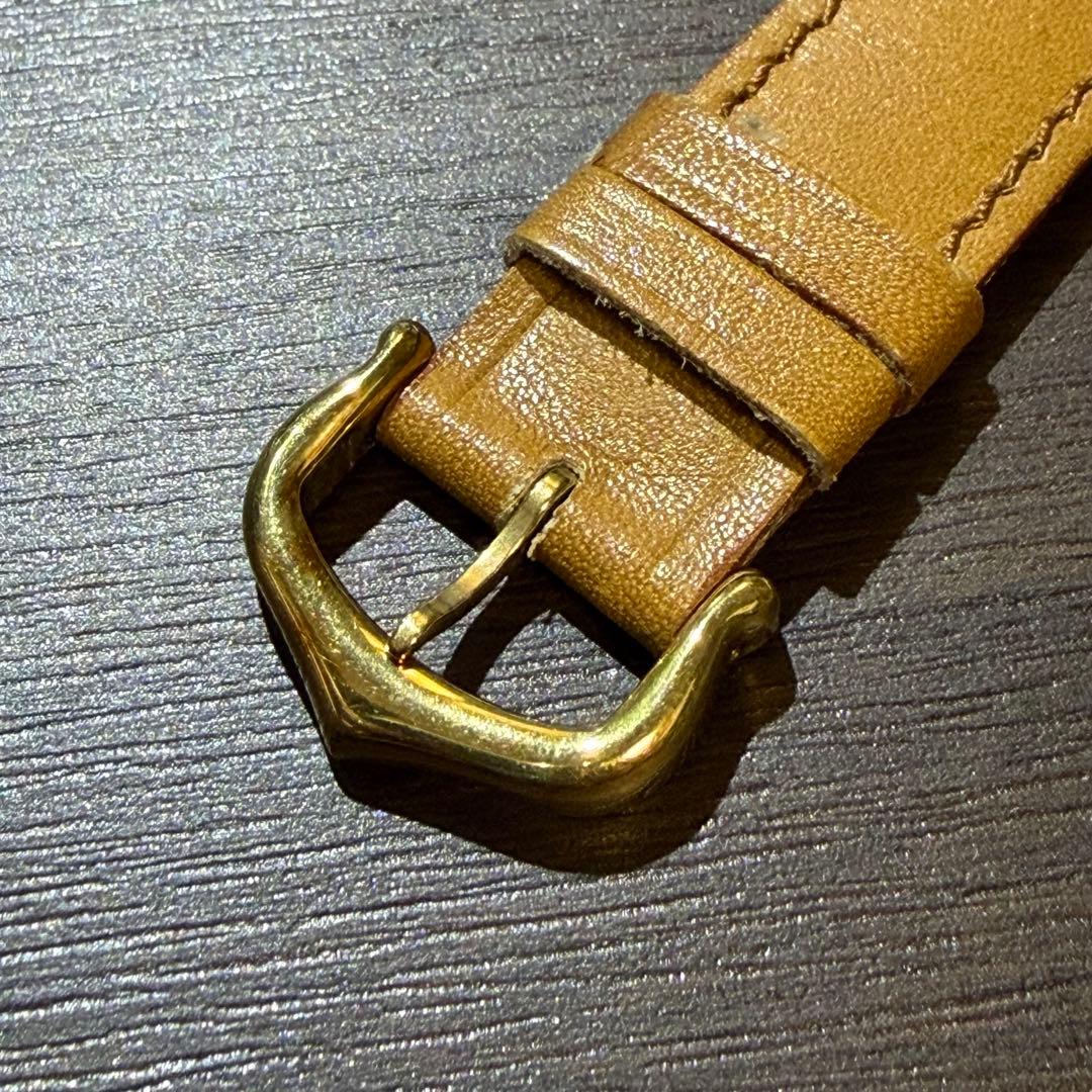 カルティエ Cartier ブラウンレザーベルト 純正尾錠付き 15mm幅