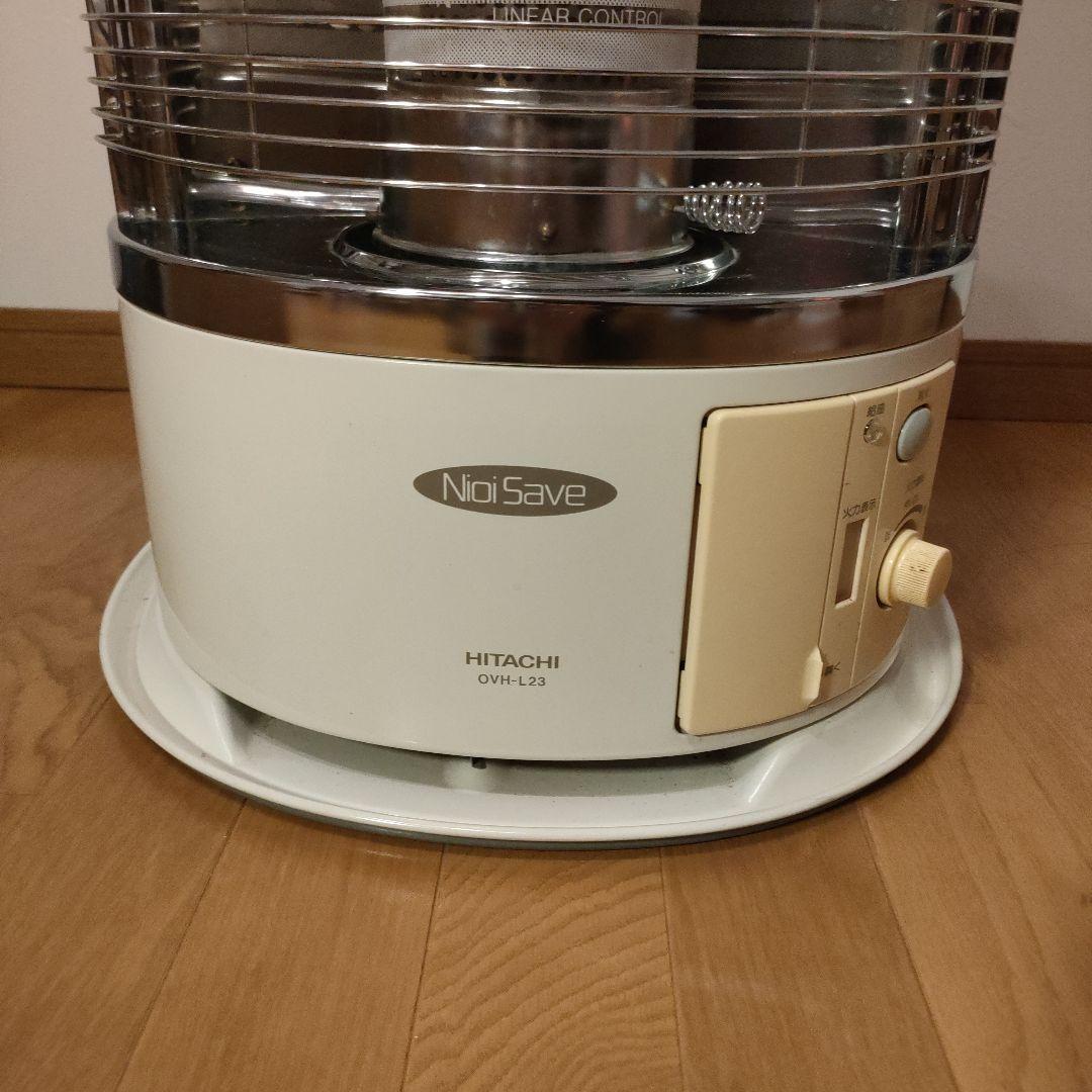 HITACHI 石油ストーブ OVH-L23 アラバスターホワイト レトロモダンの