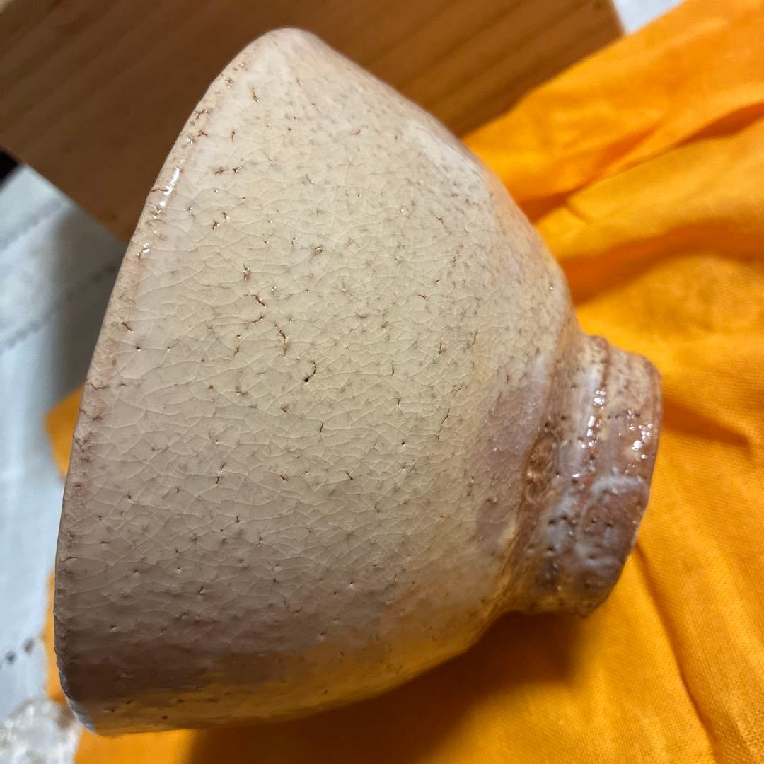 未使用品 茶道具 萩焼 茶碗 大谷桂仙 共箱 陶芸 抹茶 茶会 稽古