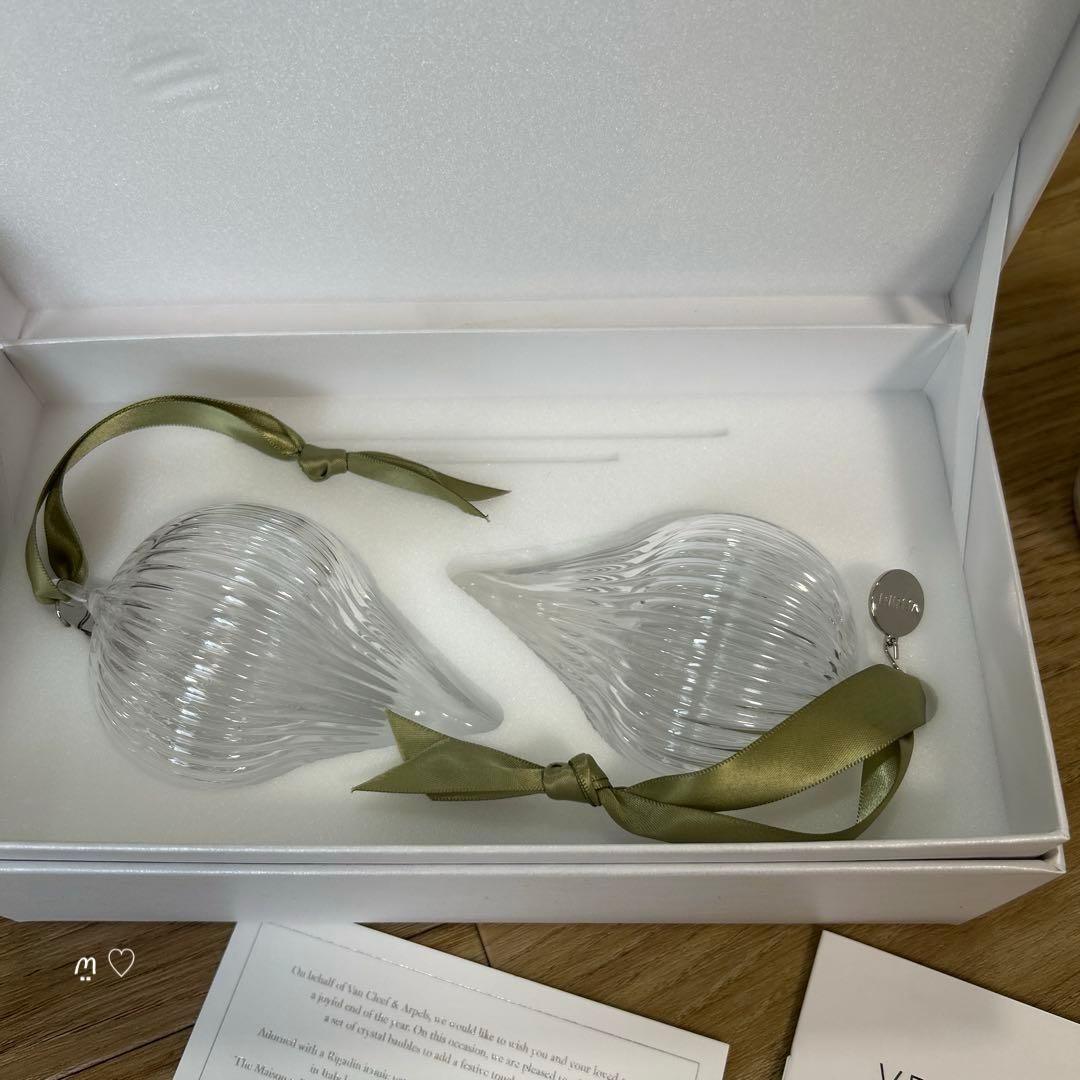 ヴァンクリーフ&アーペル VENINI ガラス製オーナメント2個組 顧客