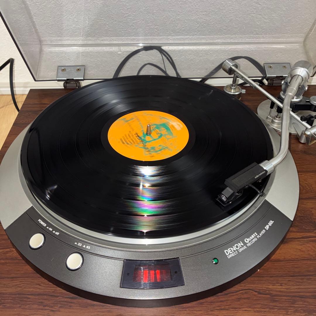 DENON DP-50L ターンテーブルレコードプレイヤーmcカートリッジ付属