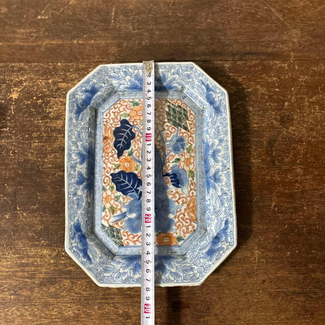 古伊万里八角皿 アンティーク 白磁 李朝