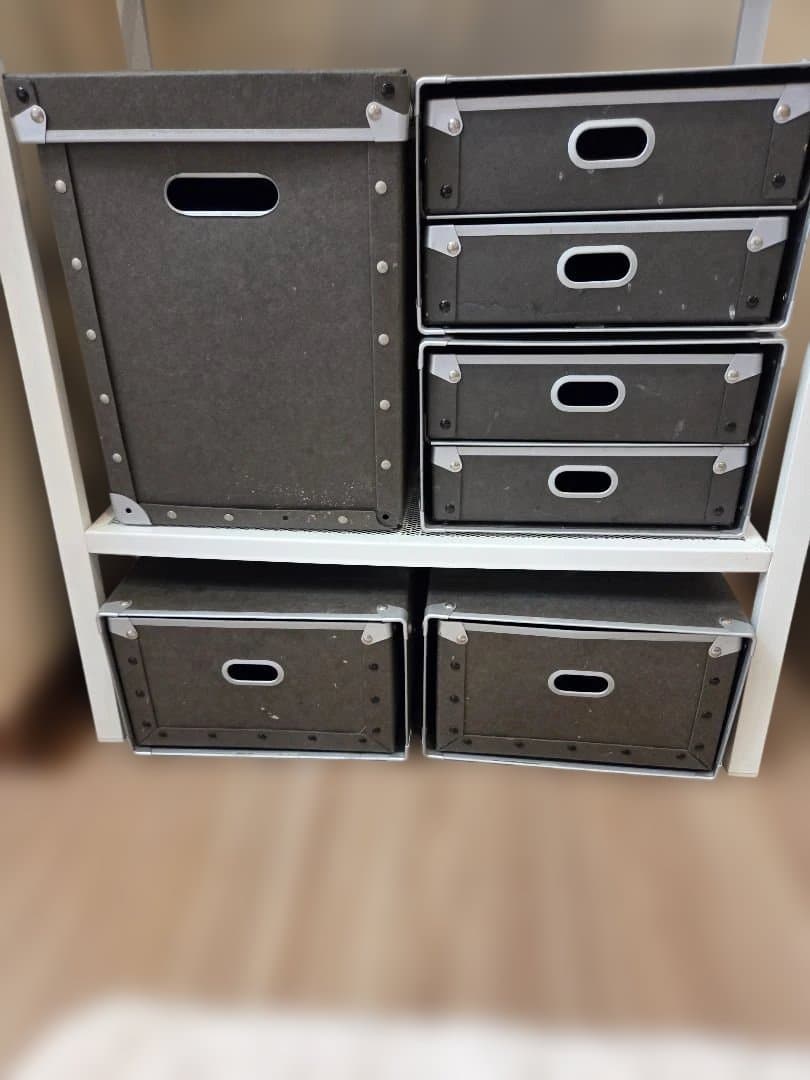 無印良品「硬質パルプボックス・引出式・2段」2個セット【廃盤品