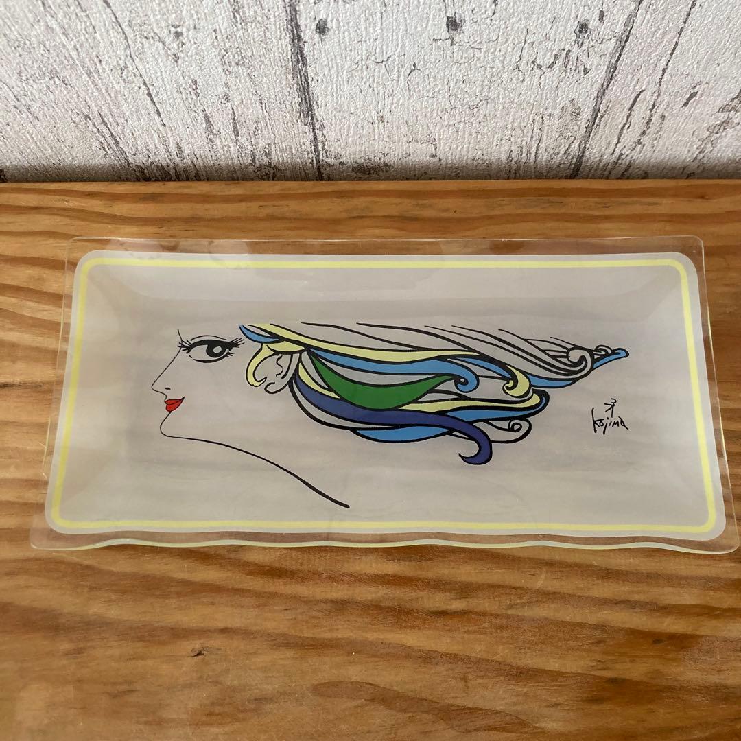 小島功 アート 金の女 美人画 プレート お皿 ガラス製 - メルカリ