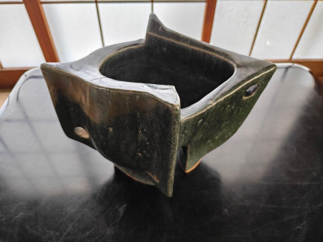 ♥荒川武夫柘榴香合共箱付きザクロ水月窯荒川豊蔵骨董古玩