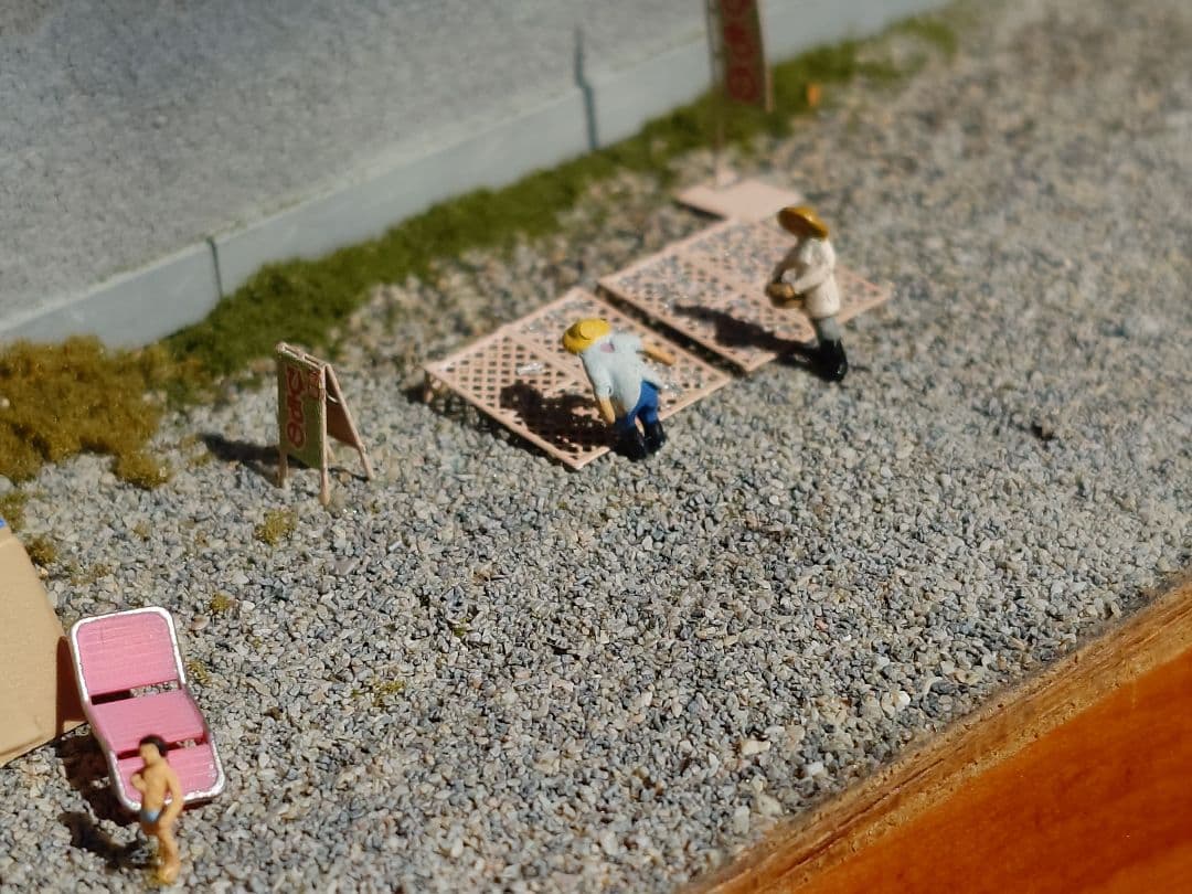 Nゲージ江ノ電ジオラマ。900ｍｍ程度✕600ｍｍ