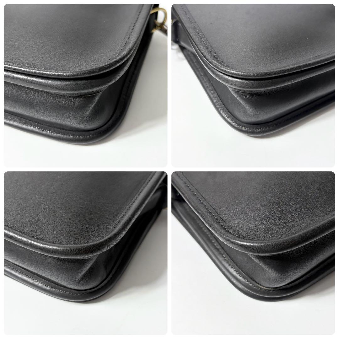 オールドコーチ　ターンロック　ショルダーバッグ　ブラック　カメラ　vintage