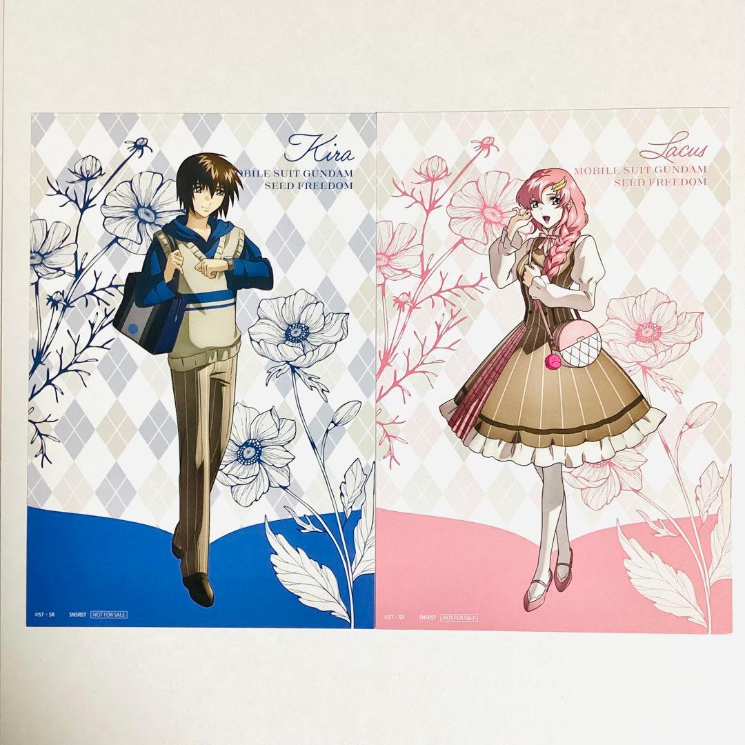 ガンダムカフェ ガンダムSEED特典クリアポスター キラ&ラクス ガンダム