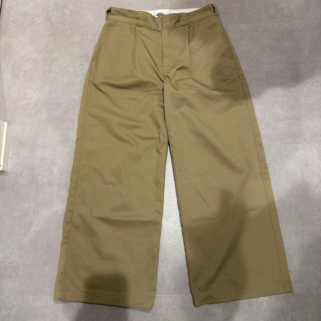 ok.soon×dickies wide chino pants ベージュ L - メルカリ