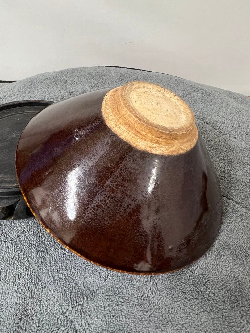 中国古美術　宋時代そば釉茶碗　XG020