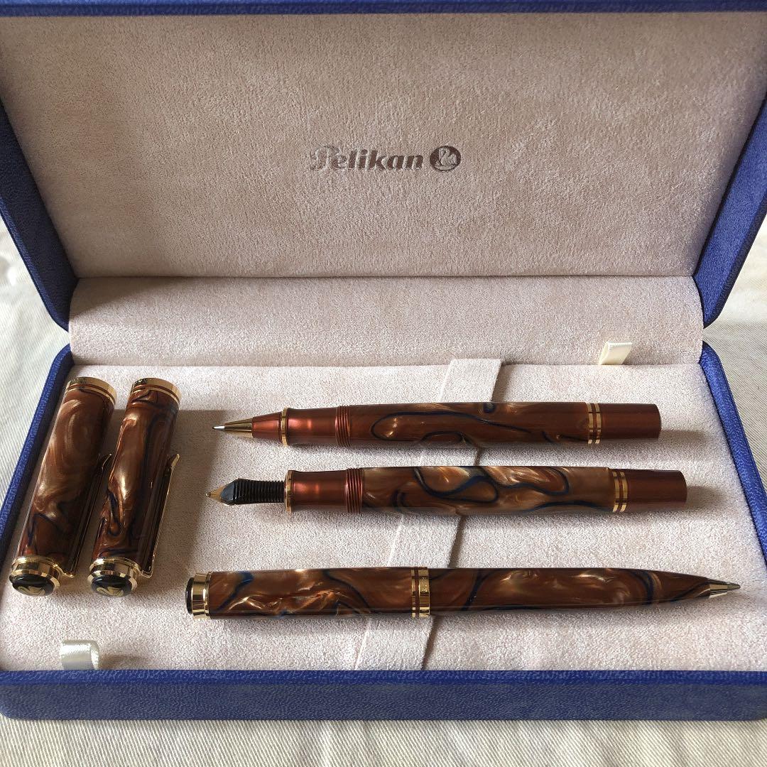 ペリカン グランプラス 万年筆 ローラーボール ボールペンのセット販売