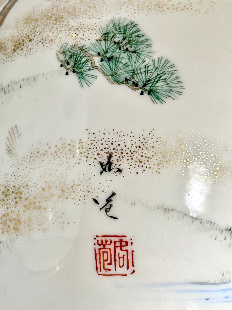 初代川本桝吉 安井如苞画 大日本七宝会社販売 牧童図花瓶一対 明治 瀬戸焼 瀬戸