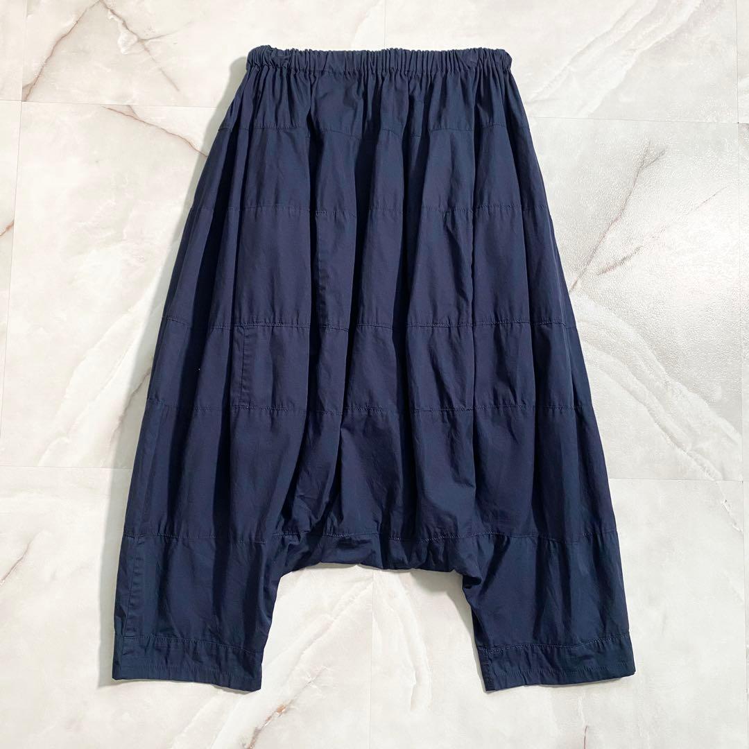 A16636 美品 トリココムデギャルソン 14ss サルエルバルーンパンツ 紺