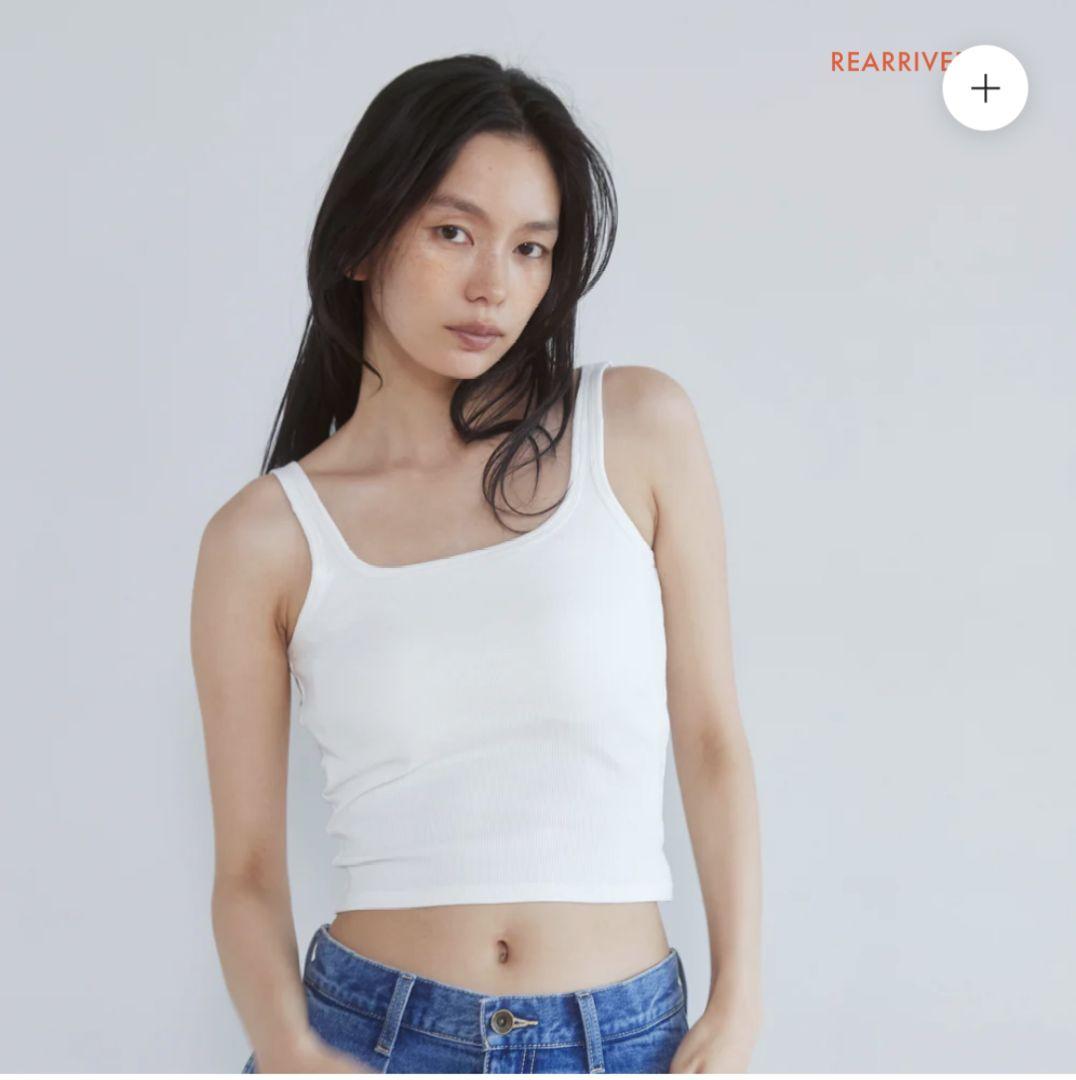 Searoomlynn、FitパッドマシュマロBRAタンク、M、ホワイト