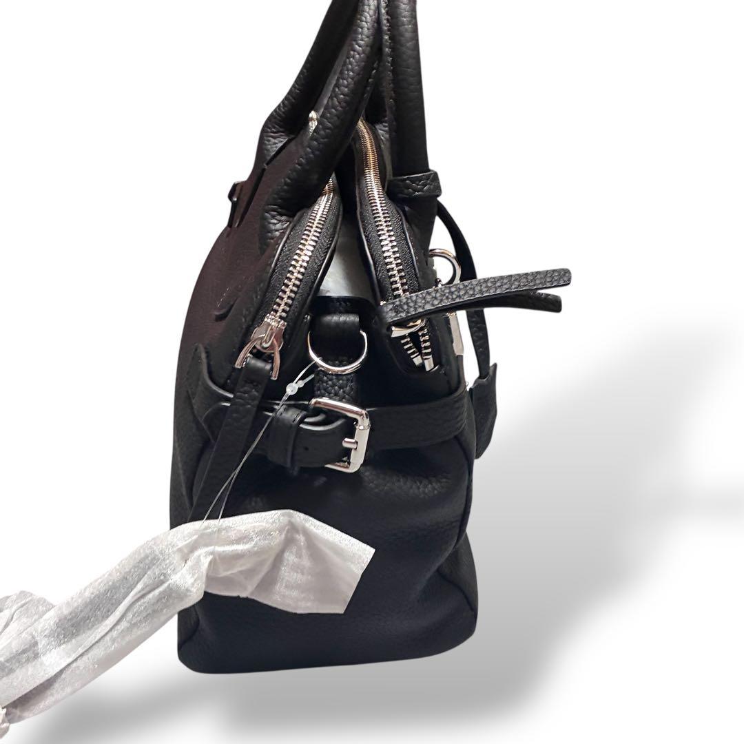 新品タグ　ヘイニ　オリエット　2way ショルダーバッグ　ブラック　レザー