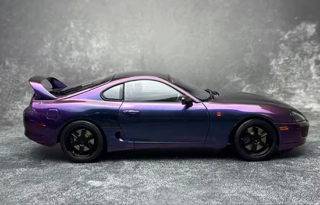 Toyota Supra A80WhelArt Purple 1:18 ミニカー