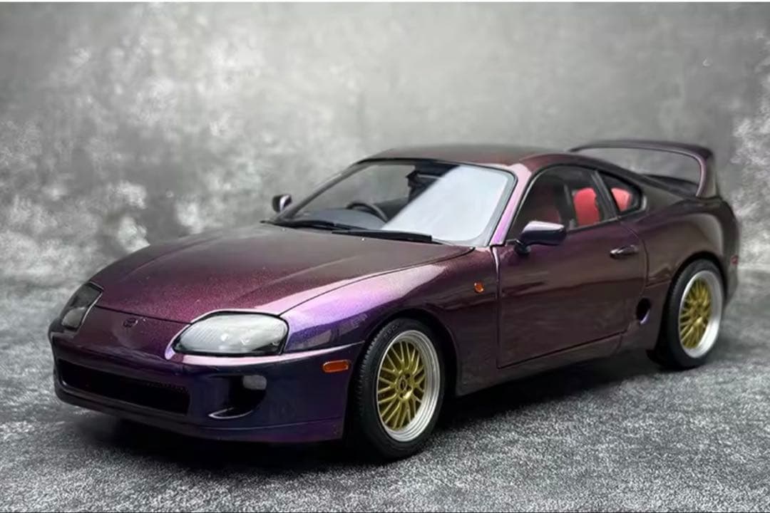 Toyota Supra A80WhelArt Purple 1:18 ミニカー