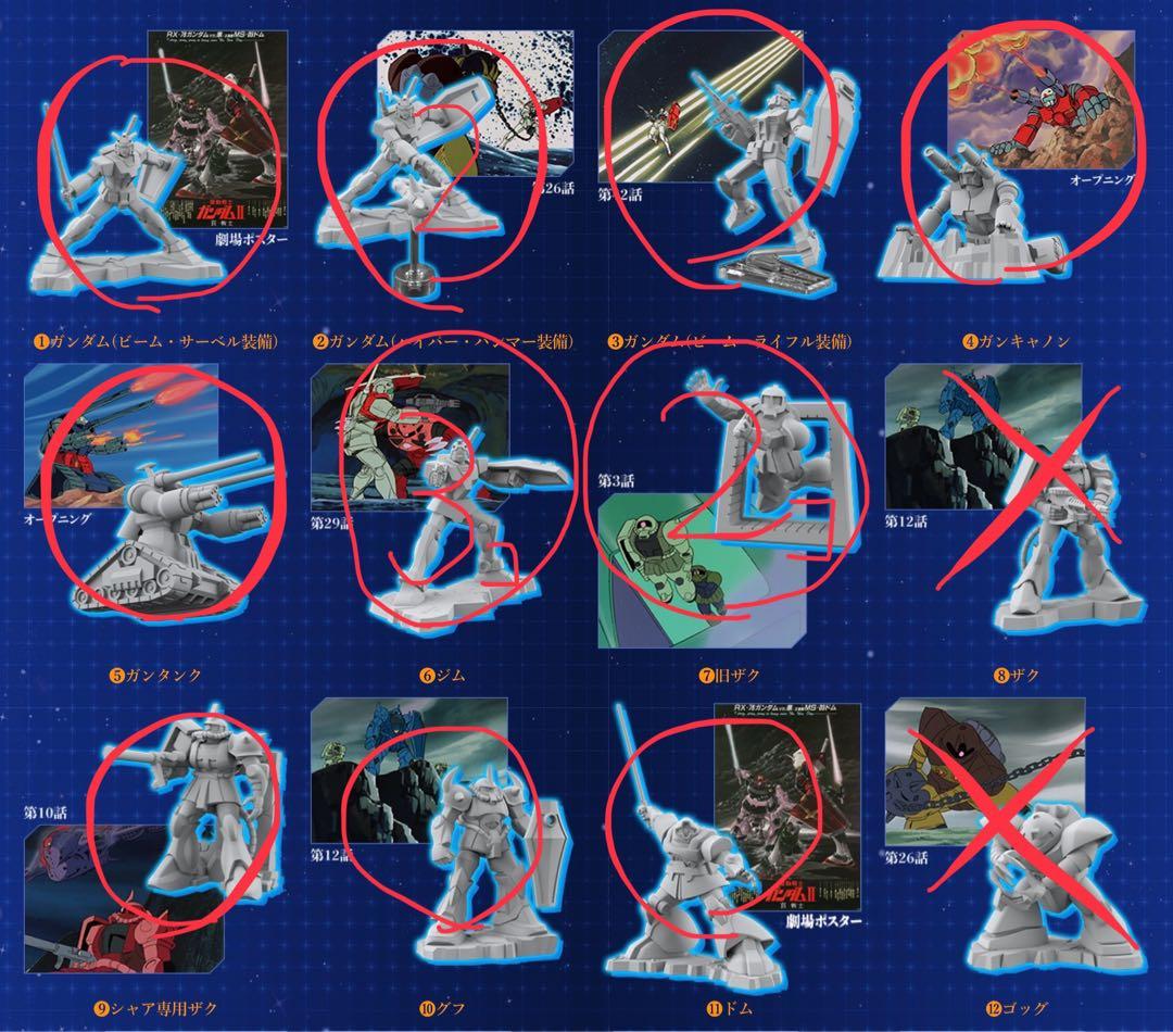 チョコサプ　機動戦士ガンダム　16種２０個セット