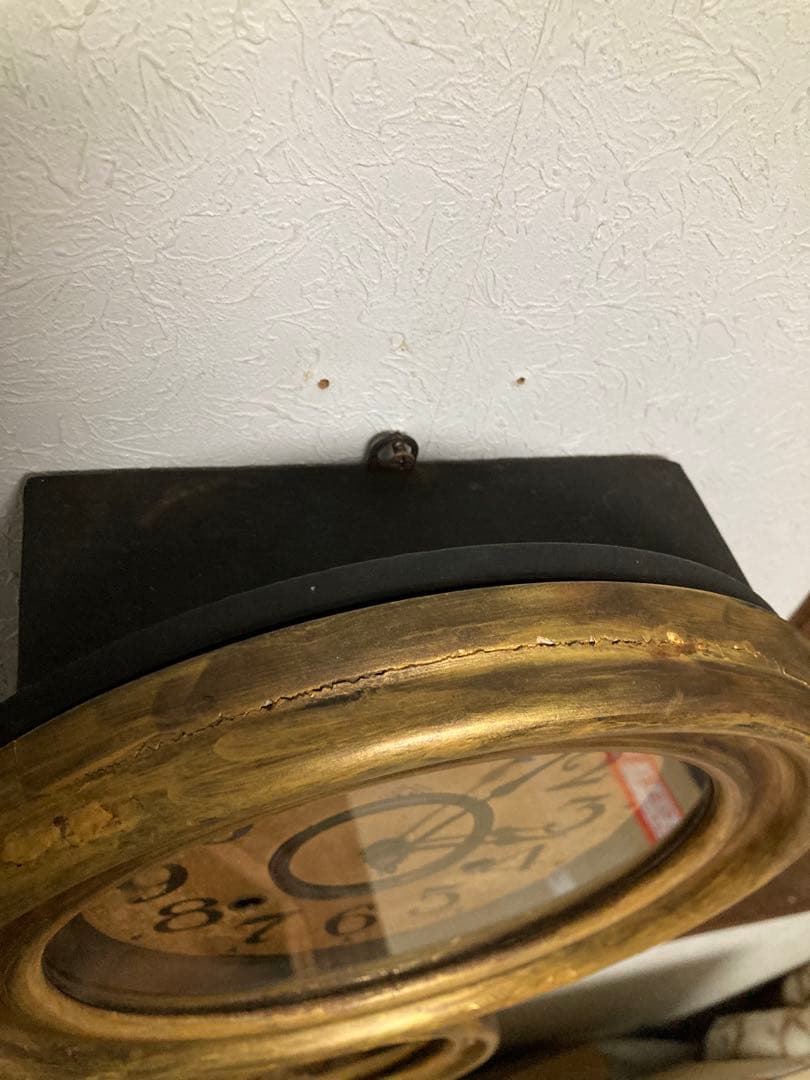 アンティーク イングラハムダルマ時計 文字盤変更歴有り 8日巻振り子時計