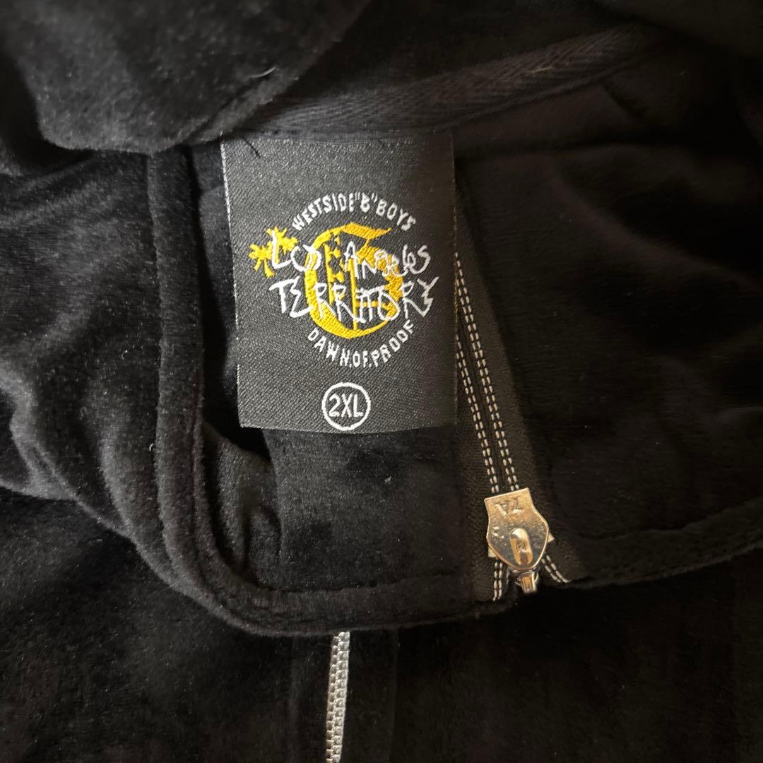 Dawnofproof 黒 D.O.Pベロアセットアップ