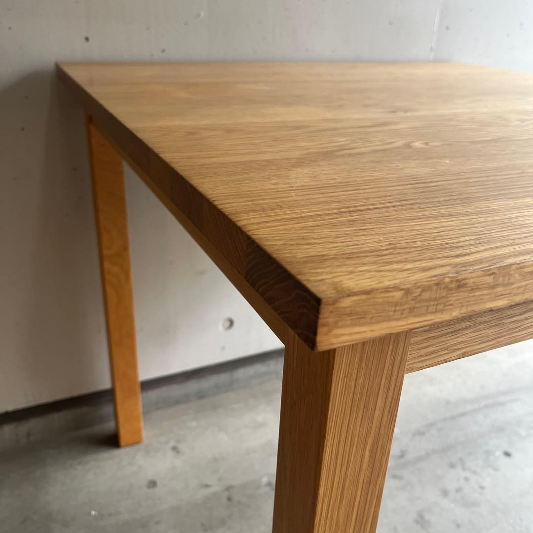 美品・廃盤希少★無印 無垢材ダイニングテーブル 幅８０ｃｍ・オーク材