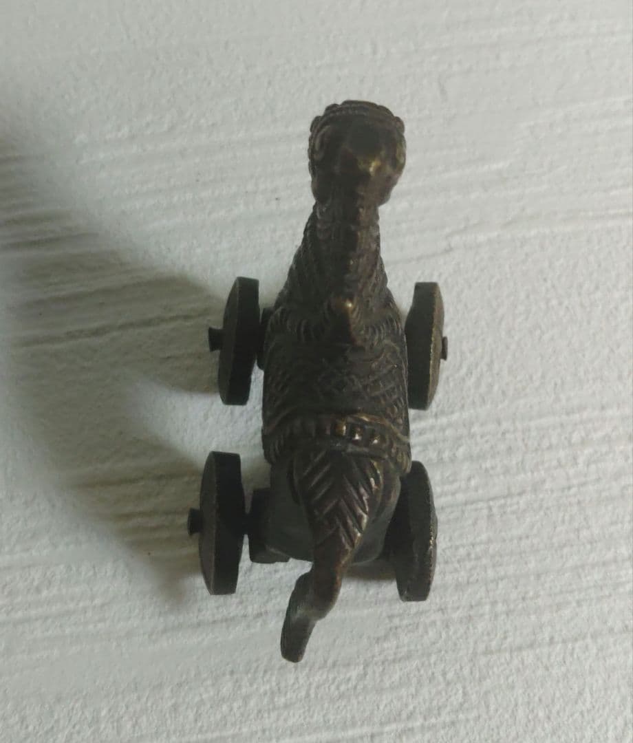 金工 木馬 モチーフ アンティーク ビンテージ 金属工芸 銅製 イ10