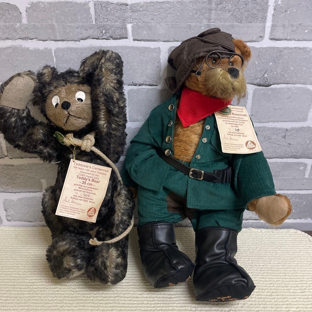 緑ハーマン社 テディベア 2002年 ルーズベルト&テディーズベア セット