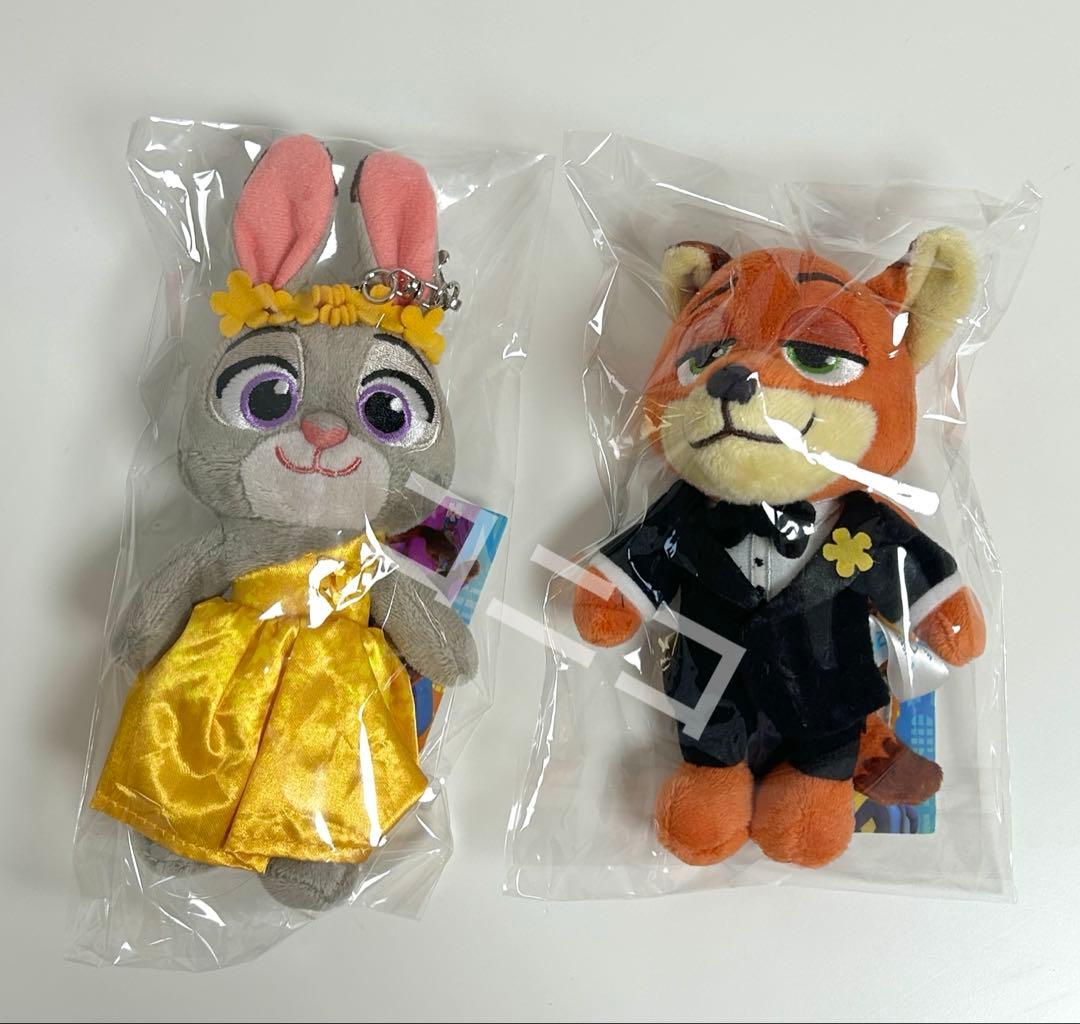 韓国Zootopia2 ズートピア2 ニック ジュディ キーホルダー ぬいぐるみ