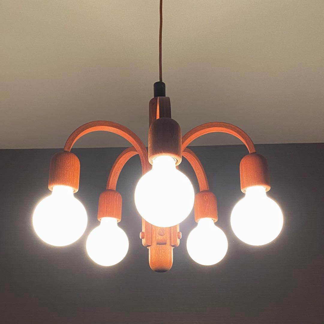 【最終価格】Domus ドムス　シャンデリア　ペンダントライト　木製　ドイツ製 最終価格】Domus ドムス シャンデリア ペンダントライト 木製 ドイツ製