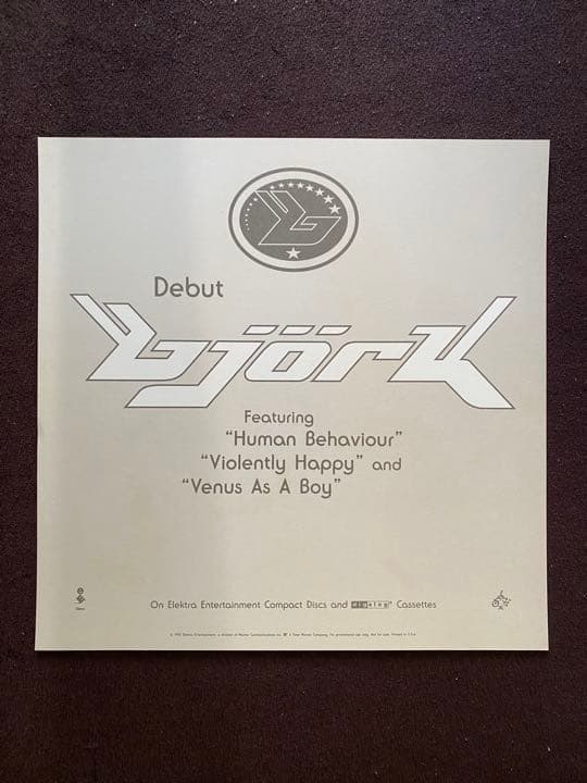 BJÖRK ビョーク bjork デビュー 告知 ポスター B3サイズ - メルカリ