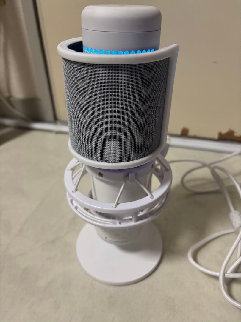 HyperX QuadCast S ホワイト スタンドマイク