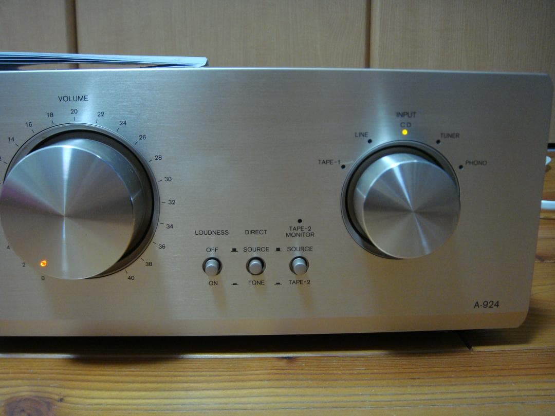 整備済 程度良ONKYO オンキョー Integra A-924 リモコン取説付