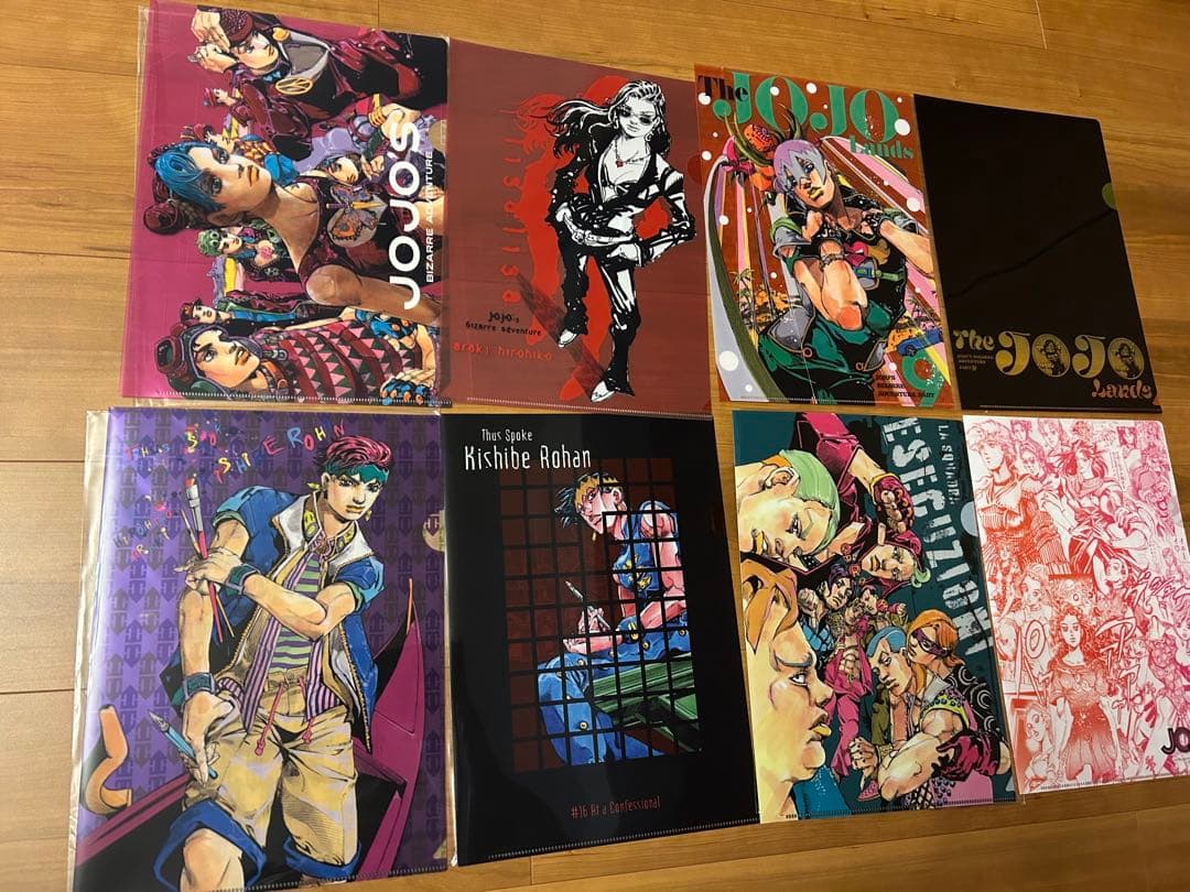 ジョジョの奇妙な冒険 原作絵クリアファイル 8枚セット